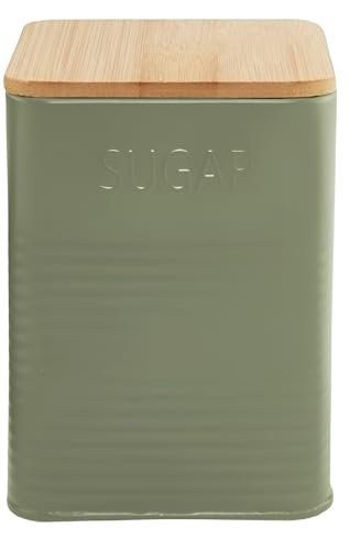 FORNOR 28297 Metall Khaki Jar Tee/Kaffee/Sugar, 10 x 1 von FORNOR