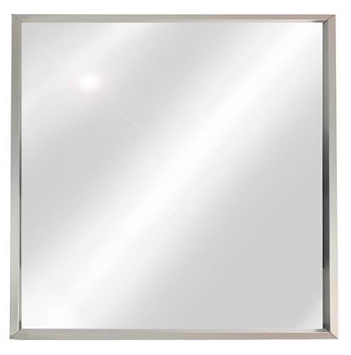 FORNOR 68100 Spiegel aus Aluminium, Silber, 50 x 50 x 3,5 cm von FORNOR