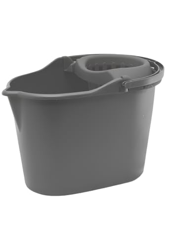 FORNOR 77127 OVALER Eimer MIT AUSWRINGER 15 l GRAU von FORNOR