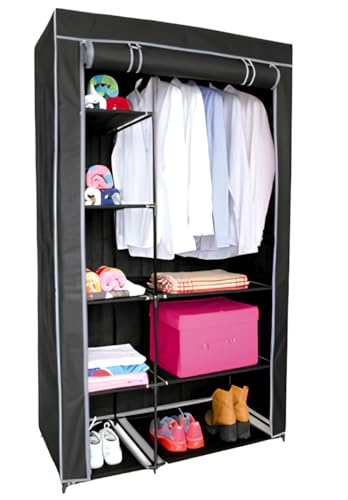 FORNOR 200202 Stoffschrank, 8 Einlegeböden, 1 Stange 100 x 50 cm von FORNOR