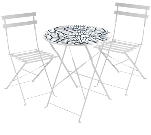 FORNOR Monat Durchmesser 60 cm + 2 SILLAS 41 x 46 x 80 cm Ondas von FORNOR