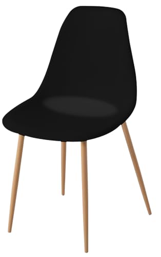 FORNOR Stuhl, Holz, Schwarz, 45 x 48 x 85 cm von FORNOR