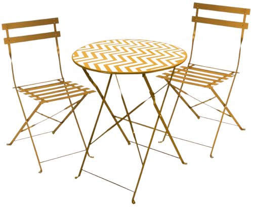 FORNOR 24204 Tisch D 60 cm + 2 Stühle, 41 x 46 x 80 cm, Zickzack von FORNOR