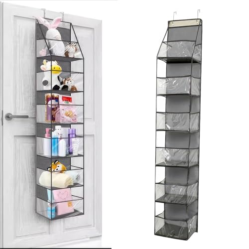 FORNORM Über der Tür Aufbewahrungsorganisator, Hängende Regale mit 6 klaren Fenstertaschen, Schlafzimmer Aufbewahrung für Kleidung Plüsch Spielzeug Snacks Geldbörsen Handtücher von FORNORM