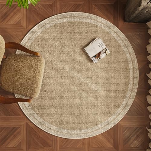 FORRTY Bodenschutzmatte for Holzboden, Runde Gaming Stuhlmatte for Computer, rutschfeste Schreibtisch Schutzmatte, Leiser Teppich for Wohnzimmer Sofa Bettseite Büro, Waschbar(Patterns15,100CM(39.4")) von FORRTY