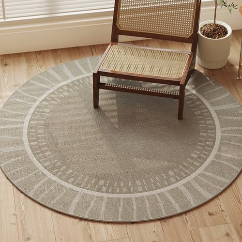 FORRTY Bodenschutzmatte for Holzboden, Runde Gaming Stuhlmatte for Computer, rutschfeste Schreibtisch Schutzmatte, Leiser Teppich for Wohnzimmer Sofa Bettseite Büro, Waschbar(Patterns8,60CM(23.6")) von FORRTY