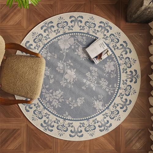 FORRTY Bodenschutzmatte for Holzboden, Runde Gaming Stuhlmatte for Computer, rutschfeste Schreibtisch Schutzmatte, Leiser Teppich for Wohnzimmer Sofa Bettseite Büro, Waschbar(Patterns9,160CM(63")) von FORRTY