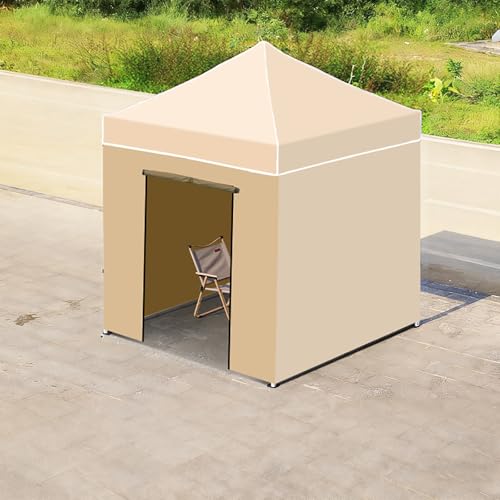 FORRTY Schwerlast Hexagon Faltpavillon Mit Seitenwänden 45mm Stahlrahmen Pop Up Pavillon Wasserdicht UV-Schutz Gartenpavillon 2m/3m/4.5m Partyzelt Outdoor Pflanzen Gewächshaus(Opaque,2X2m) von FORRTY
