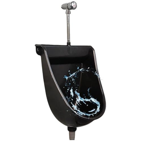 FORRTY Wandurinal For Männer, Wasserloses Urinal Mit Schlauch, Hocheffizientes Washout Urinal, Outdoor Toilette Garage Badezimmer Wohnmobil Gartenhaus, Männer Urinal Urinverteiler(Schwarz,Concealed) FORRTY Wandurinal For Männer, Wasserloses Urinal Mit Schlauch, Hocheffizientes Washout Urinal, Outdoor Toilette Garage Badezimmer Wohnmobil Gartenhaus, Männer Urinal Urinverteiler(Schwarz,Concealed) von FORRTY