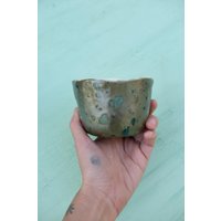 Clay Cup "Jungle' Boho Art Pottery Becher Kerzenhalter Hexe Zeremonie Cacao von FORSCHART
