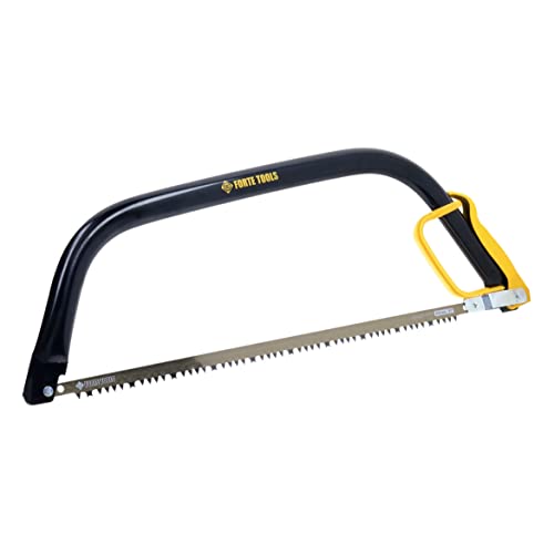 FORTE Tools Bügelsäge FT30 mit feststehendem Blatt für frisches, feuchtes Holz, Länge: 53 cm, schwarz, Premium Säge aus hochwertigem Stahl (000040031213) von FORTE Tools