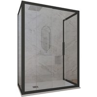 3-seitige Duschkabine 70x130x70 Klarglas Matt-Schwarz Deco Trio 3-seitige Duschkabine 70x130x70 Klarglas Matt-Schwarz Deco Trio von FORTE