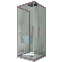 3-seitige Duschkabine 70x90x70 Klarglas Lavendel Kolors Trio 3-seitige Duschkabine 70x90x70 Klarglas Lavendel Kolors Trio von FORTE