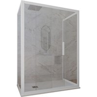 3-seitige Duschkabine 75x170x75 Klarglas Matt-Weiß Deco Trio 3-seitige Duschkabine 75x170x75 Klarglas Matt-Weiß Deco Trio von FORTE