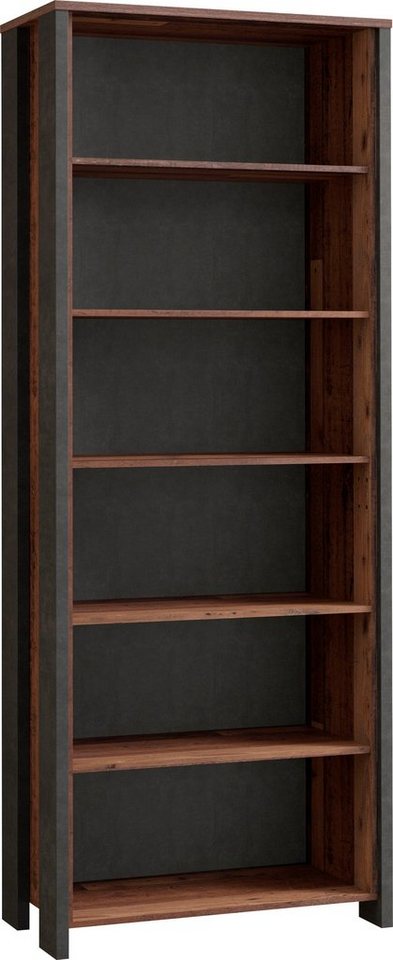 FORTE Aktenregal Clif, Bücherregal im Industriestil, Höhe 220,7 cm von FORTE