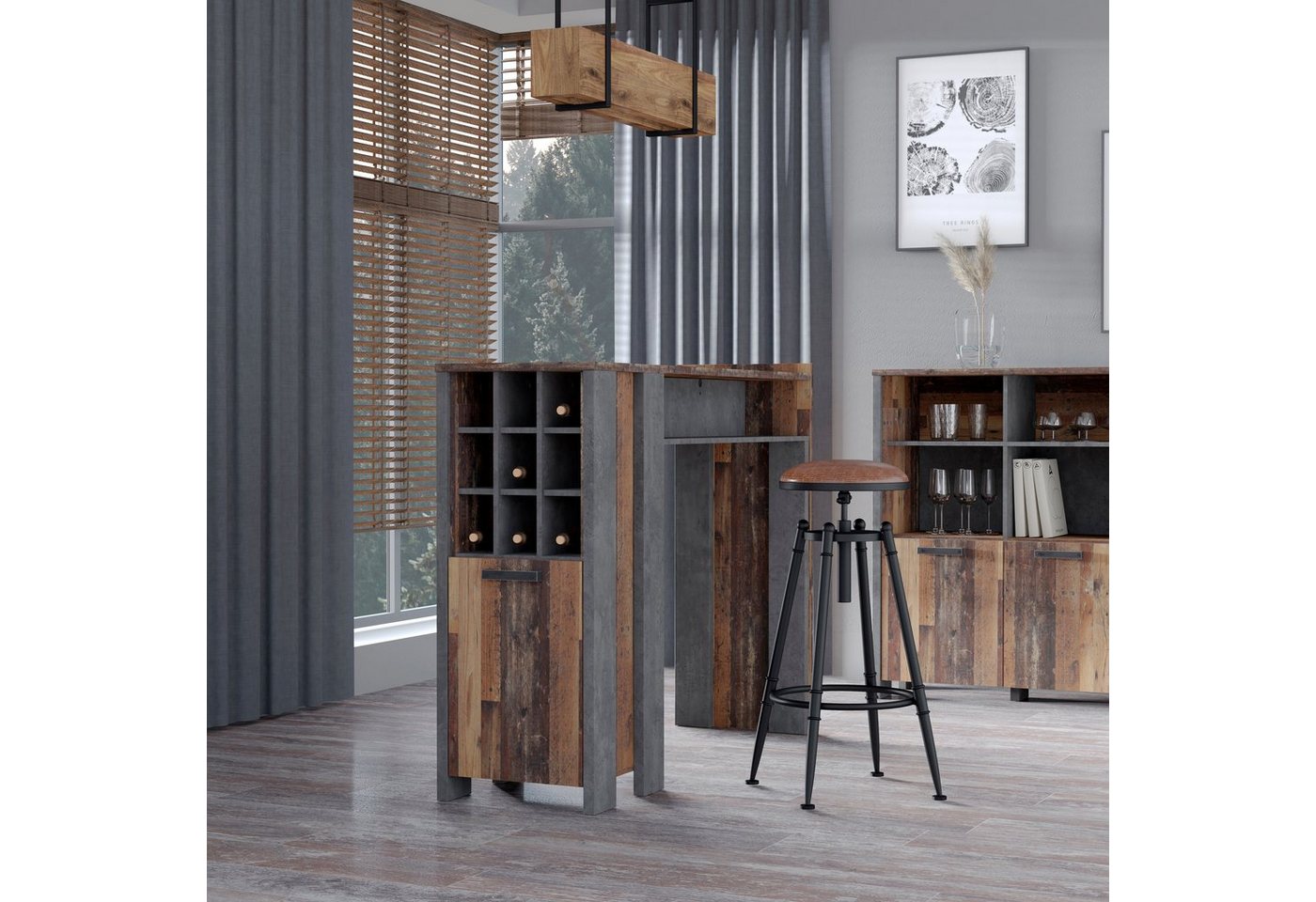 FORTE Barschrank Clif Breite ca. 151 cm FORTE Barschrank Clif Breite ca. 151 cm von FORTE