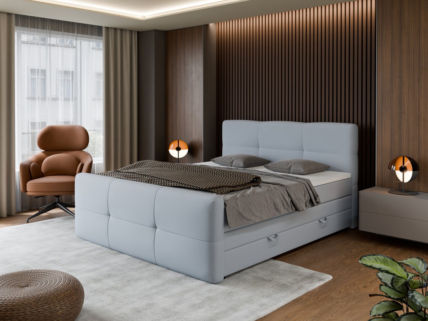 FORTE Boxspringbett STAR erhältlich in den Breiten 140cm, 160cm & 180cm, inkl. Bettkasten, inkl. Fußteil, erhältlich in verschiedenen Farben FORTE Boxspringbett STAR erhältlich in den Breiten 140cm, 160cm & 180cm, inkl. Bettkasten, inkl. Fußteil, erhältlich in verschiedenen Farben von FORTE
