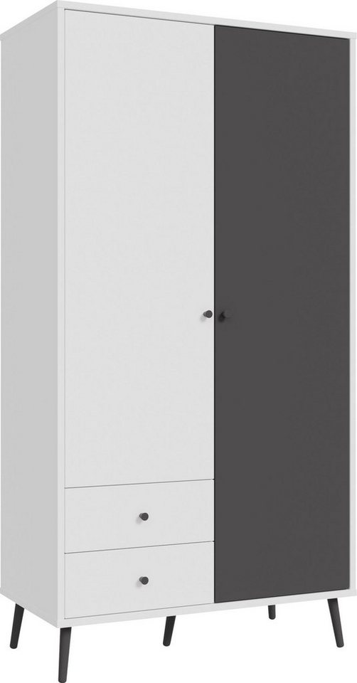 FORTE Drehtürenschrank Harllson EasyKlix by Forte, Montage von Korpus und Türen ohne Werkzeug oder Schrauben von FORTE