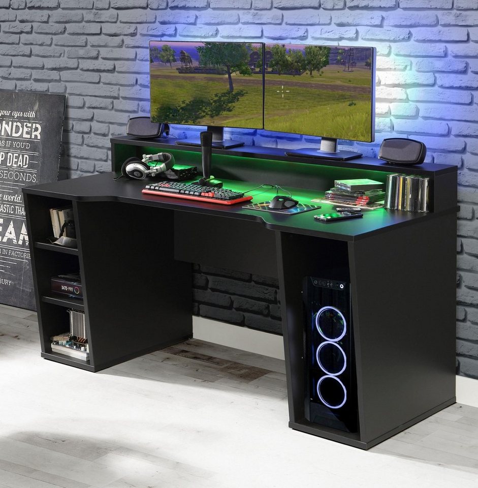 möbel-direkt.de Gamingtisch Tezaur (Komplett Set, 1 Gamingtisch), RGB Beleuchtung, ABS- Kanten von möbel-direkt.de