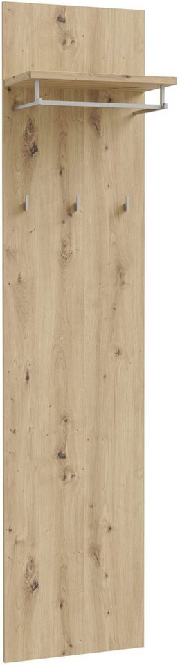 FORTE Garderobenpaneel Baccio (Kombinierbar mit 14164136, 27097631, 93072840), Panell, Kleiderstange, Haken, Kleine Flure von FORTE