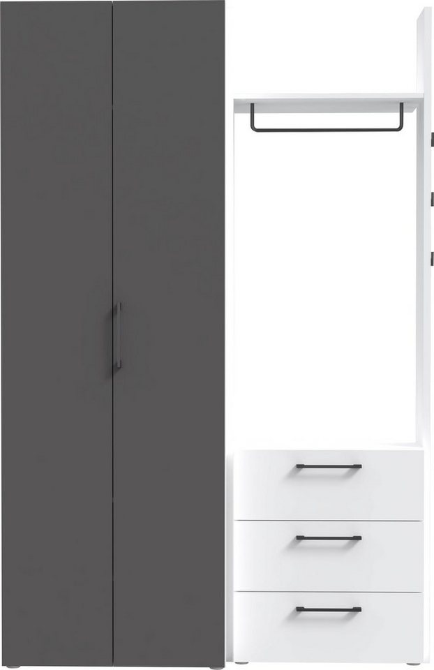 FORTE Garderobenschrank Canberra Breite 134 cm von FORTE