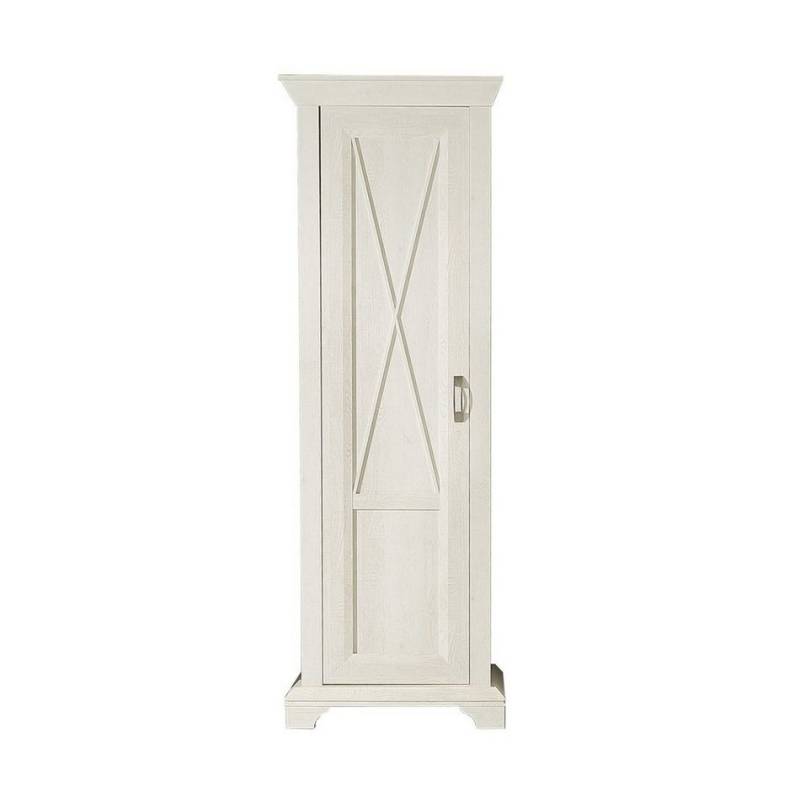 FORTE Garderobenschrank in Pinie Weiss - 73,3x210,6x46,2cm (BxHxT) von FORTE