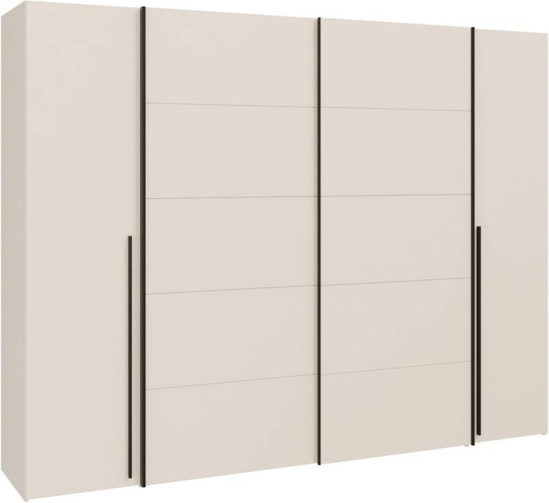 FORTE Dreh-/Schwebetürenschrank Narago, OTTOs Choice, TOPSELLER, mittlere Paneele farblich wechselbar (B/H/T ca. 270x210X61cm, Farbe Weiß auch mit Spiegeln erhältlich) gestalte die Schwebetüren einfarbig oder 2 farbig, Made in Europe von FORTE