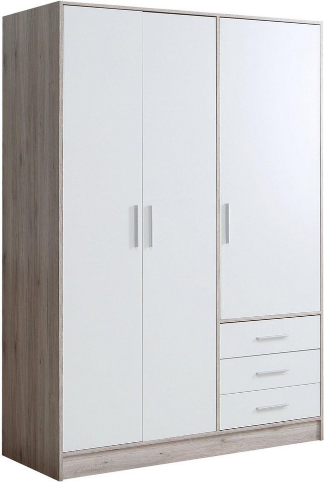 FORTE Kleiderschrank Jupiter, Made in Europe, mit Schubladen (Maße (T/H): 60/200 cm) Stauraum, 2 Breiten, 4 Farben, Schubladen, variable Einlegeböden FORTE Kleiderschrank Jupiter, Made in Europe, mit Schubladen (Maße (T/H): 60/200 cm) Stauraum, 2 Breiten, 4 Farben, Schubladen, variable Einlegeböden von FORTE
