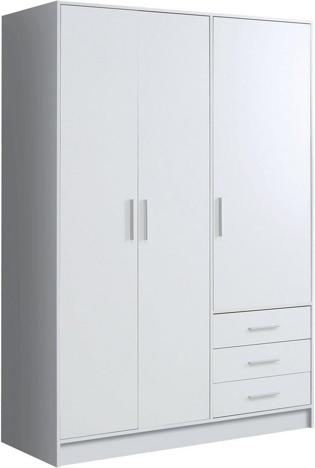 FORTE Kleiderschrank Jupiter, Made in Europe, mit Schubladen viel Stauraum, 2 Breiten und 4 Farben von FORTE