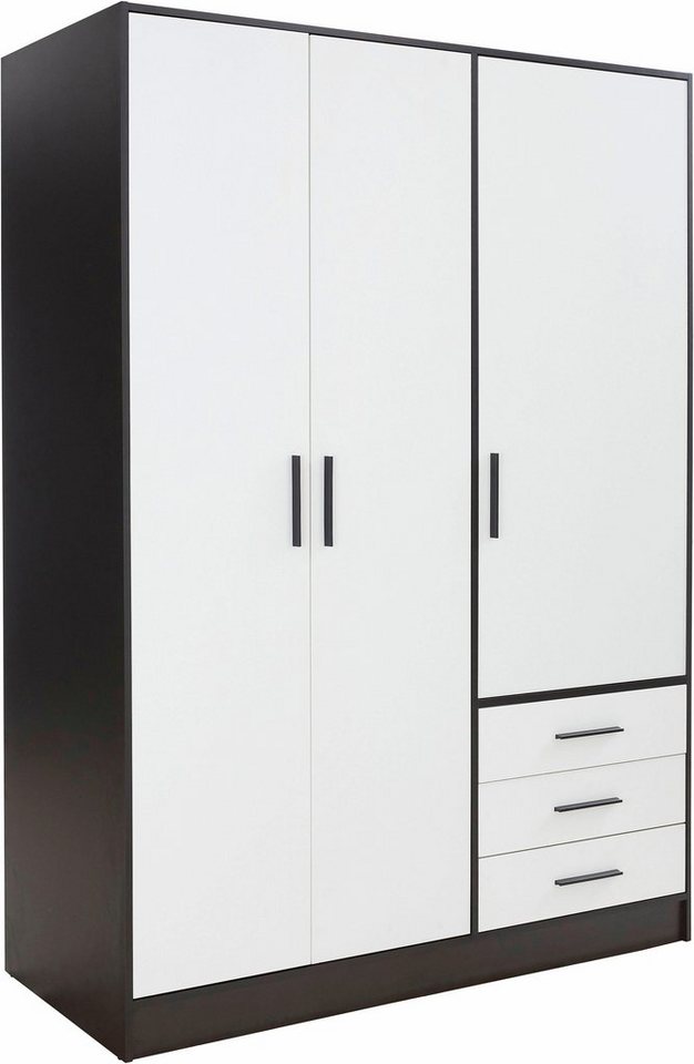 FORTE Kleiderschrank Jupiter, Made in Europe, mit Schubladen viel Stauraum, 2 Breiten und 4 Farben von FORTE