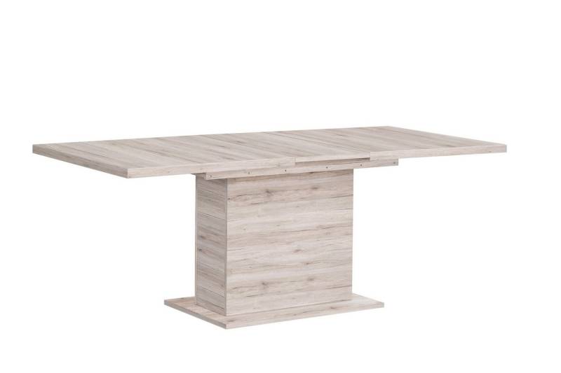 FORTE Kulissentisch ausziehbar bis 200cm, Sandeiche Dekor - 160/200x76,6x90cm (BxHxT) von FORTE