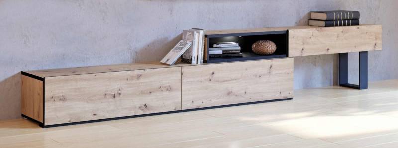 FORTE Lowboard Lowboard Unterkommode KAELON Optik: Artisan Eiche, von Forte von FORTE