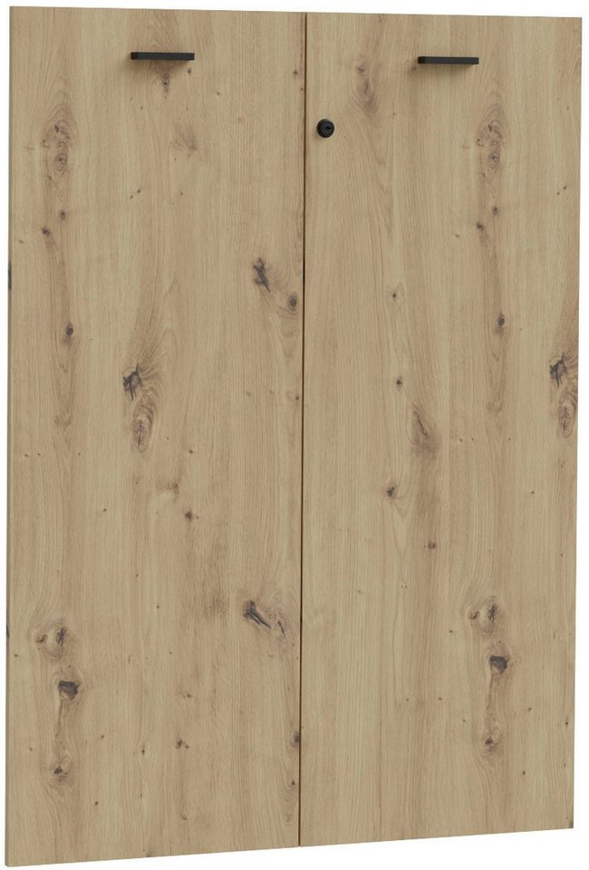 FORTE Schranktür Goldsboro (2 St), wahlweise mit Holzoptik oder Glas von FORTE