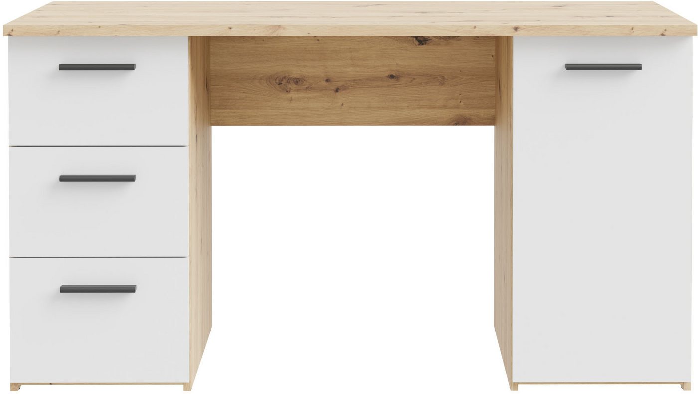 FORTE Schreibtisch Neuss, mit 3 Schubladen & 1 Tür, funktional, Breite 138 cm FORTE Schreibtisch Neuss, mit 3 Schubladen & 1 Tür, funktional, Breite 138 cm von FORTE