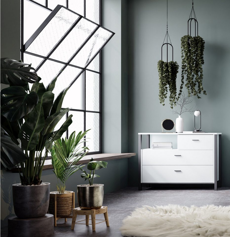 FORTE Schubkastenkommode Kommode HIGH ROCK von FORTE