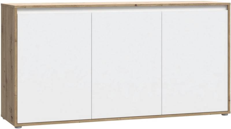 FORTE Sideboard Kommode groß Breite ca 152 cm (B/H/T 152,3/78,5/42 cm), grifflose Front, viel Stauraum von FORTE