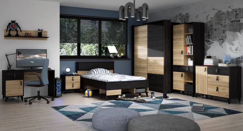 FORTE Sideboard Lya, Sideboard 3 Schubkästen, 1 Tür, Stauraum, Griffschlaufen von FORTE