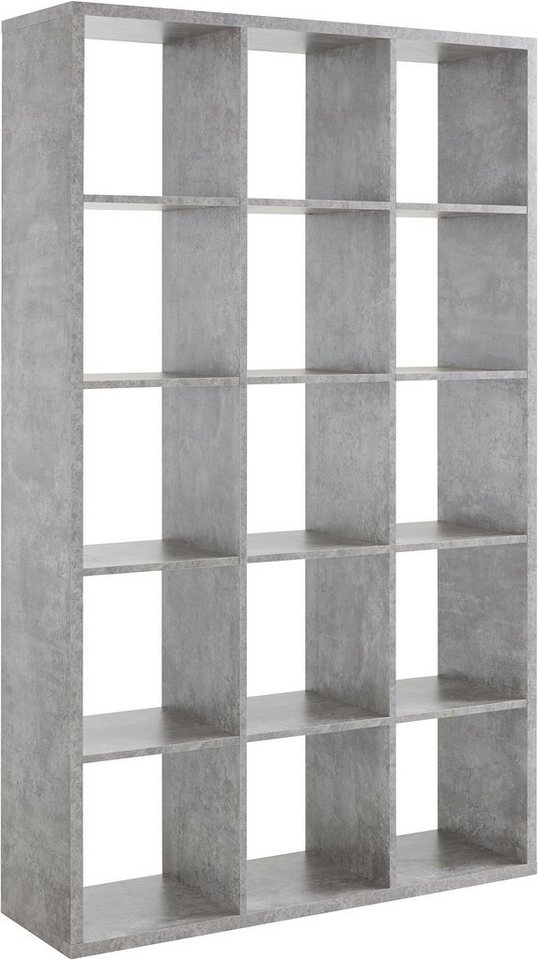 FORTE Standregal Mauro, Raumteiler, sorgt für Stil und Ordnung, 5 Fächer, Jedes Fach ist bis zu 5 kg belastbar, Fachgröße 33x33cm FORTE Standregal Mauro, Raumteiler, sorgt für Stil und Ordnung, 5 Fächer, Jedes Fach ist bis zu 5 kg belastbar, Fachgröße 33x33cm von FORTE