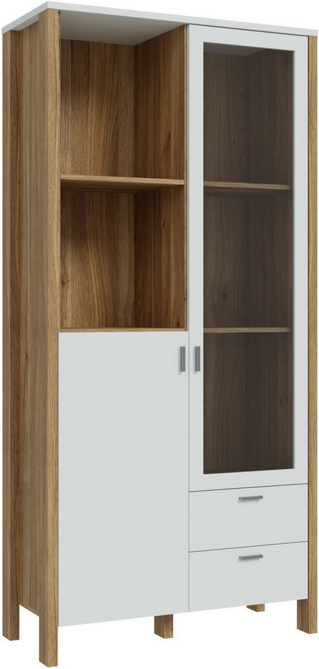FORTE Vitrine Saitama Stauraumvitrine, Standvitrine, Stauraumschrank, Höhe 200,3cm von FORTE