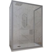 Forte - 3-seitige Duschkabine 70x140x70 Klarglas Silver Deco Trio Forte - 3-seitige Duschkabine 70x140x70 Klarglas Silver Deco Trio von FORTE