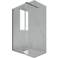 Forte - Duschwand Walk In pvc cm Klarglas Matt-Schwarz Kolors Forte - Duschwand Walk In pvc cm Klarglas Matt-Schwarz Kolors von FORTE