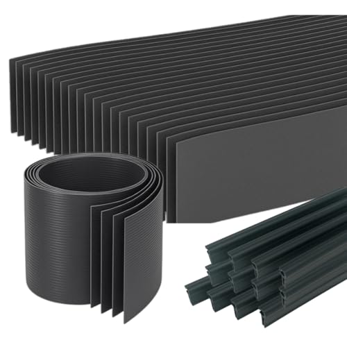 FORTENA 153m Sichtschutzstreifen PP Set mit 60 SMART MAT Streifen 2,515m + 120 Clips (Anthrazit) von FORTENA