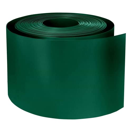 FORTENA Polypropylen Zaun Sichtschutzstreifen – 26 m lang, 19 cm hoch, Sichtschutzband mit Form Basic - in fünf Farben, optimaler Sichtschutz für Ihren Zaun (RAL 6005 (Grün)) von FORTENA