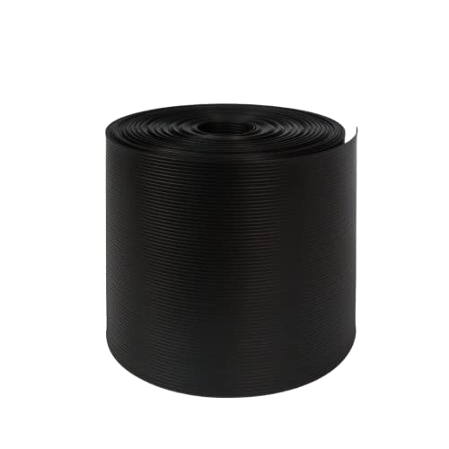 FORTENA Zaun Sichtschutzstreifen Polypropylen – 26 m lang, 19 cm hoch, Sichtschutzband mit Form Smart Mat- in Vier Farben, optimaler Sichtschutz für Ihren Zaun (RAL 9005 (Schwarz)) von FORTENA