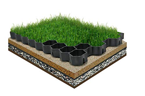 FORTENA befahrbare Rasengitter Platten - 60 x 40 x 4 cm, schwarz, aus hochrobustem Kunststoff, zur Parkplatzbefestigung, Bodenstabilisierung, Rasenbefestigung, belastbar mit PKW bis zu 1000t/m FORTENA befahrbare Rasengitter Platten - 60 x 40 x 4 cm, schwarz, aus hochrobustem Kunststoff, zur Parkplatzbefestigung, Bodenstabilisierung, Rasenbefestigung, belastbar mit PKW bis zu 1000t/m von FORTENA