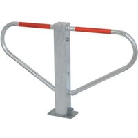 Parkplatzsperre H500xB800 mm verzinkt mit Profilzylinder zum Aufdübeln - Schake von SCHAKE