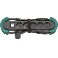 FP - fortis Steckdosenleiste 5-fach H05VV-F3G1,5 3m, Aufrollhilfe und Haken von FP