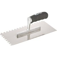 Glättekelle gezahnt rostfrei 8x 8mm Softgriff - Fortis von FORTIS