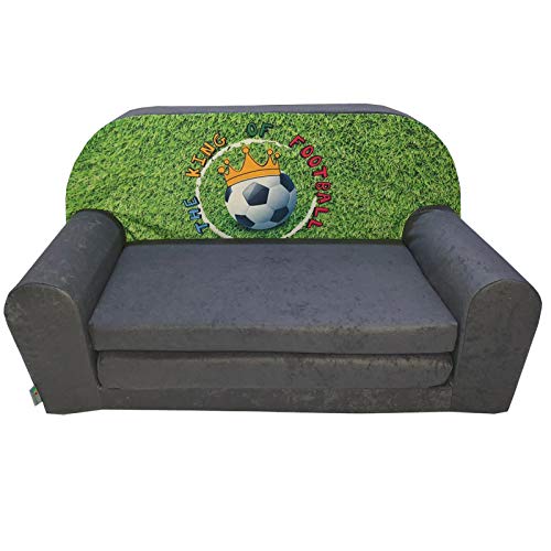 FORTISLINE – Kindersofa Mini ausklappbar 40x78x45cm - Kindersofa für Kinder 2in1 - Kindercouch ausklappbar - Schlafcouch aus Schaumstoff - Abnehmbarer Bezug - Viele Motive von FORTISLINE