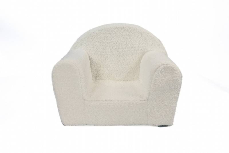 FORTISLINE Kindersessel Mini in Teddy-Stoff Kuschelsessel Babysessel Spielsessel rund, Der Bezug ist abnehmbar und waschbar von FORTISLINE